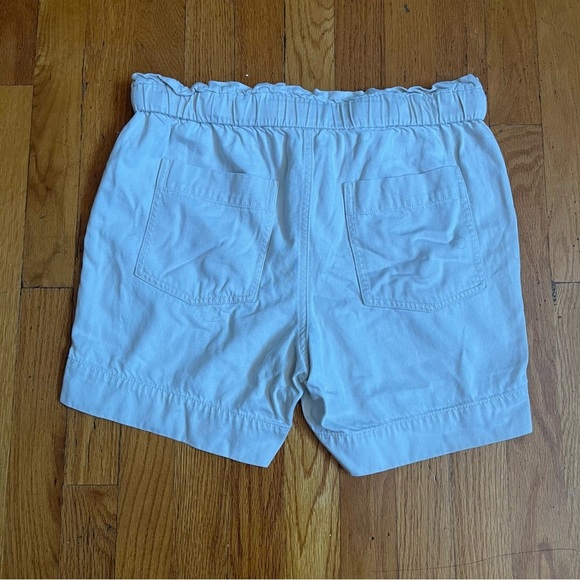 Frye X Anthropology Cream Paperbag Waist Embroidered Shorts C - Picture 5 of 5